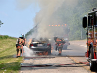 Auto Fire  I-70 Ramp & Ingleside Ave.  5-21-23