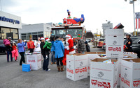 Santa and the "Purkey Boys" help out Toys for Tots at Antwerpen