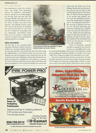 March, 2001 Fire Rescue Magazine